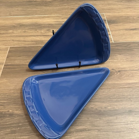 LONGABERGER - Woven Traditions Cornflower - pizza plates - set of 2 - Picture 2 of 8
